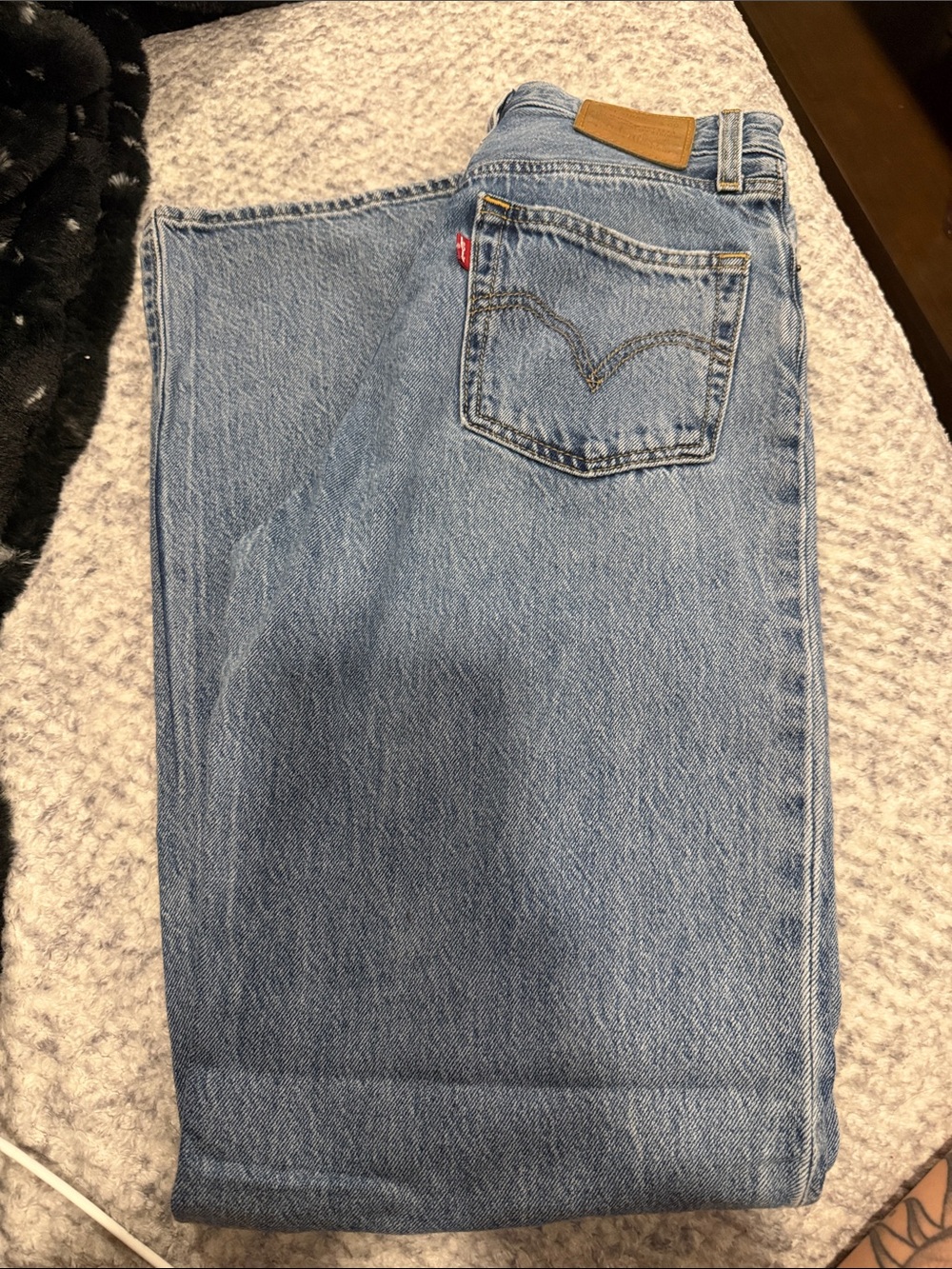 Levi's Light Blue Wide Leg High flare Jeans